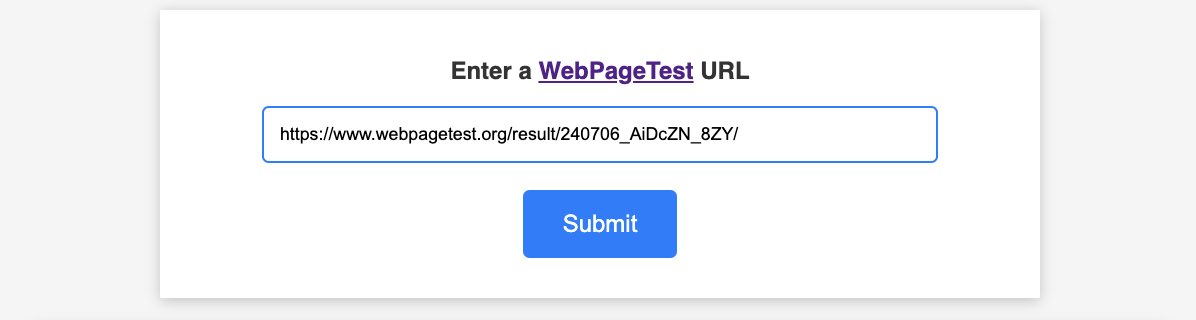 WebPageTest Example